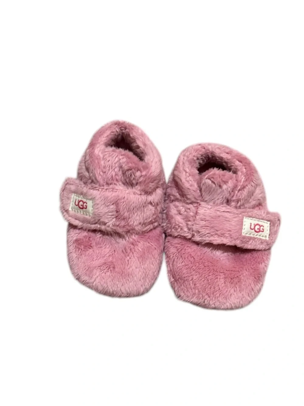 UGG Bixbee Bootie Fuzzy Soft Boots Shoes Pink Fleece- Infant Girls'